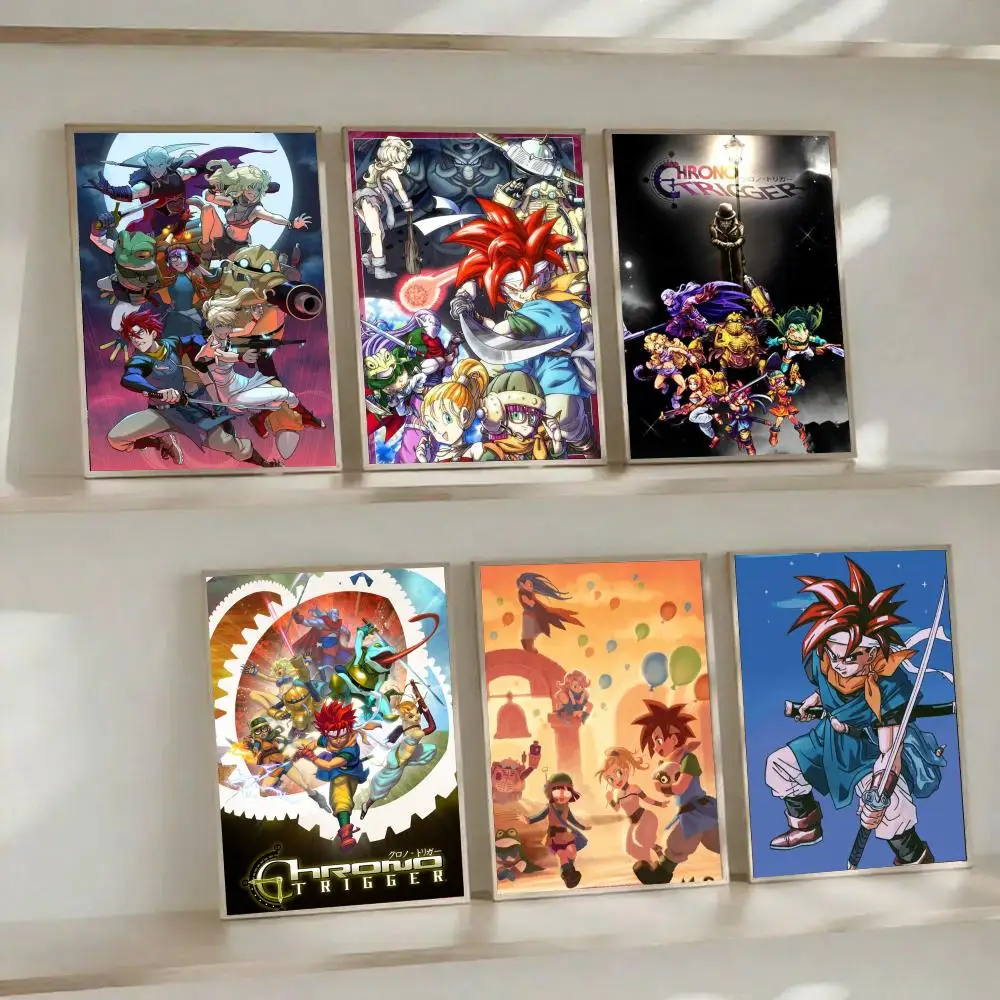 Pôster Clássico do Jogo Chrono Trigger-T, Presente com Impressões para Decoração de Casa, Quarto e Sala de Estar