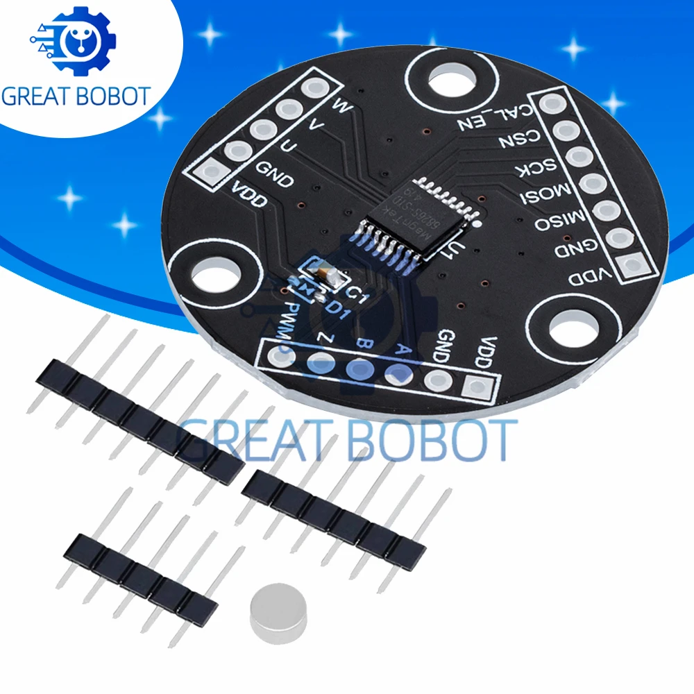 MT6826S High Precision High Speed Magnetic Encoder Magnetic Induction Angle Measurement Sensor Module for arduino