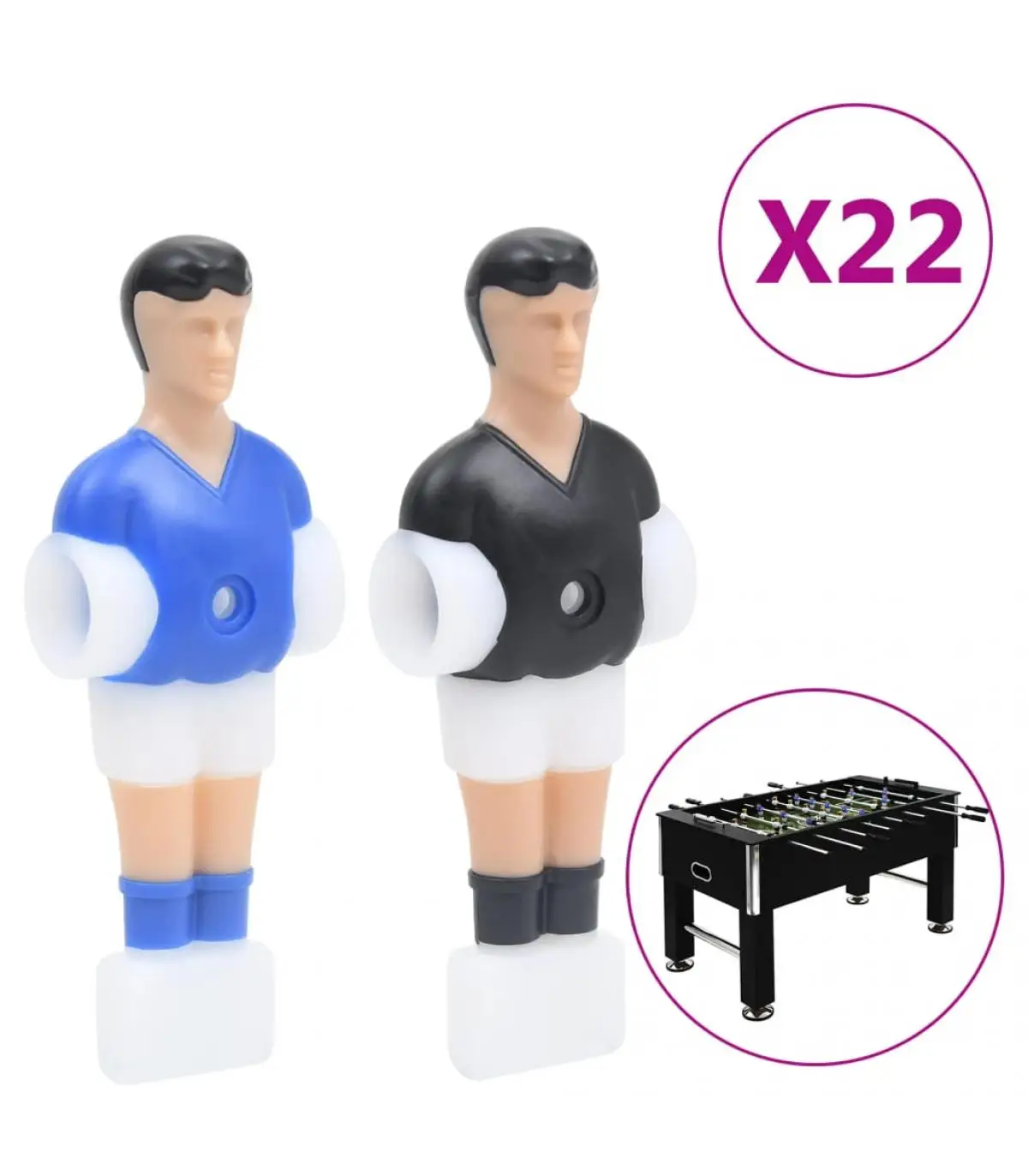 Foosball table parts table accessories foosball players for 15,9mm rod 22 pieces