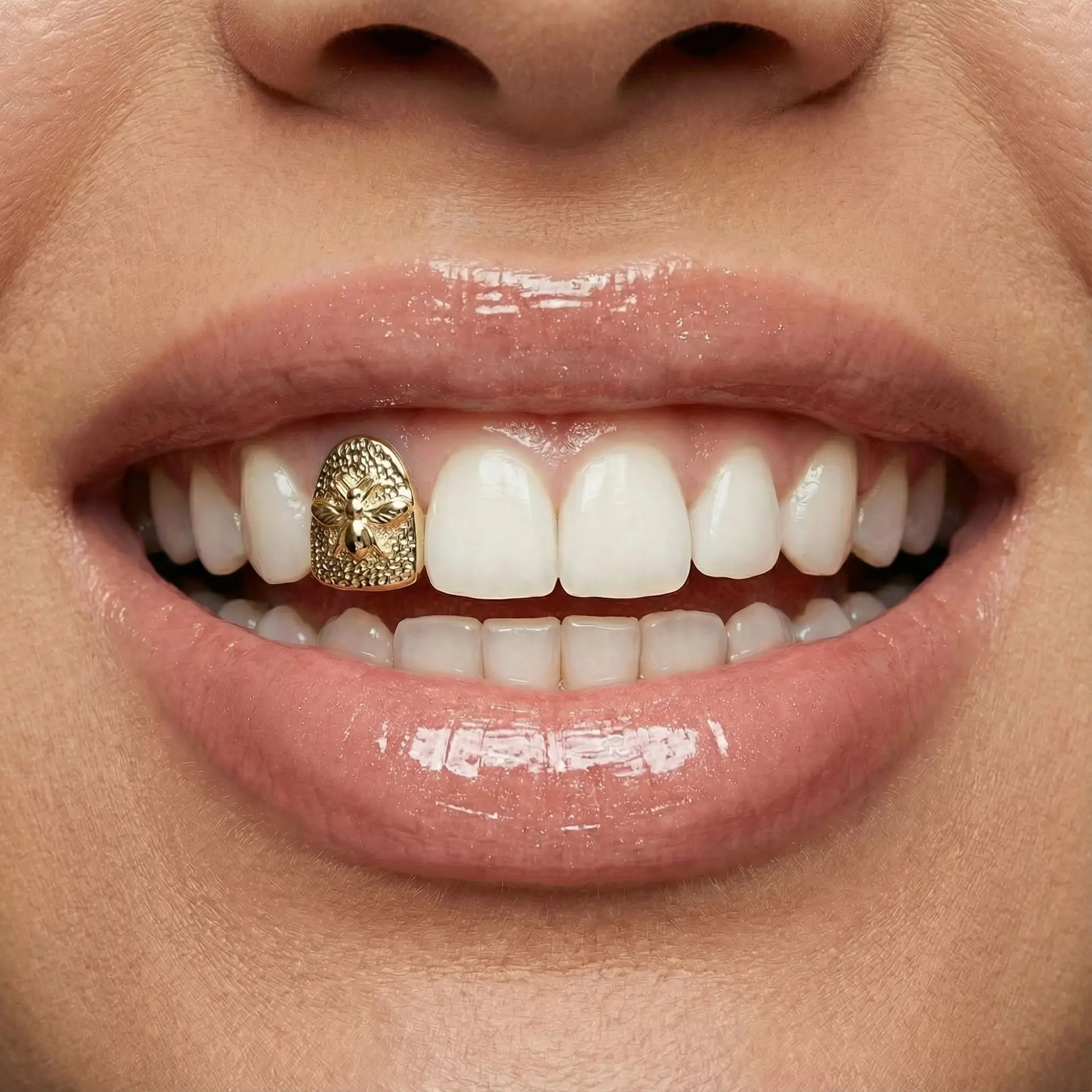 Trend Single Animal Teeth Grillz Hip Hop Glossy Tooth Caps For Women Men Body Jewelry Halloween Decoration