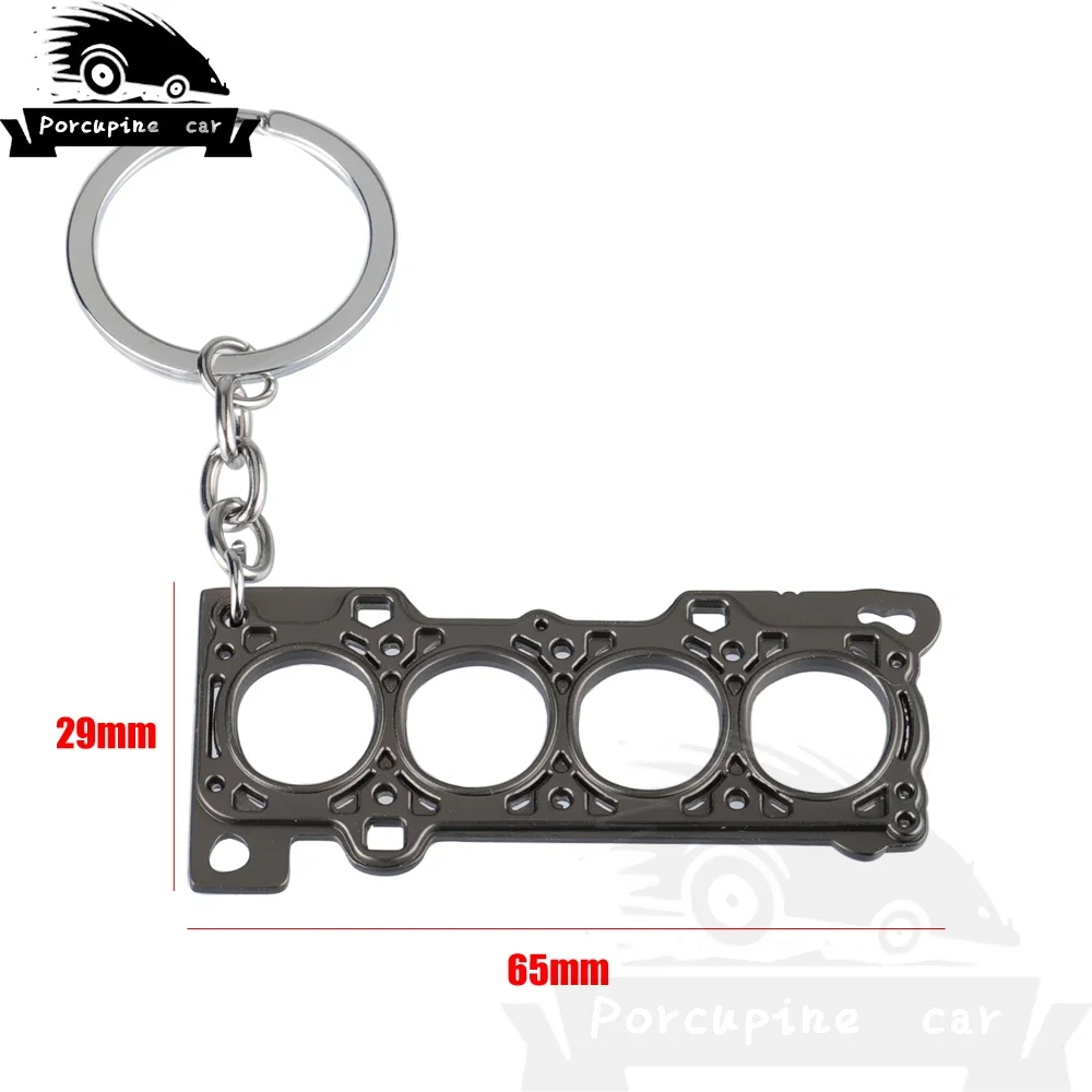 Car modification Turbo cylinder head engine gasket model Keychain Key ring key chain