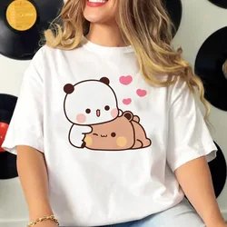 Bubu Dudu tshirt women patterned active wear funny Tee female Japanese clothing