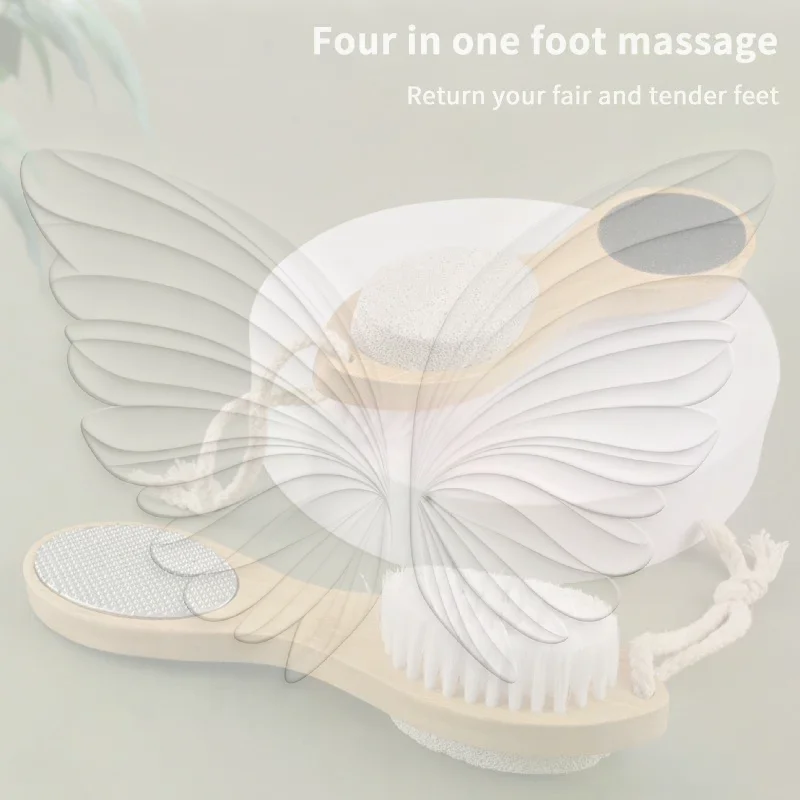 4-in-1 Foot Exfoliator Grinding Board Dead Skin Callus Remover Portable Pedicure Tool for Smooth Feet Care