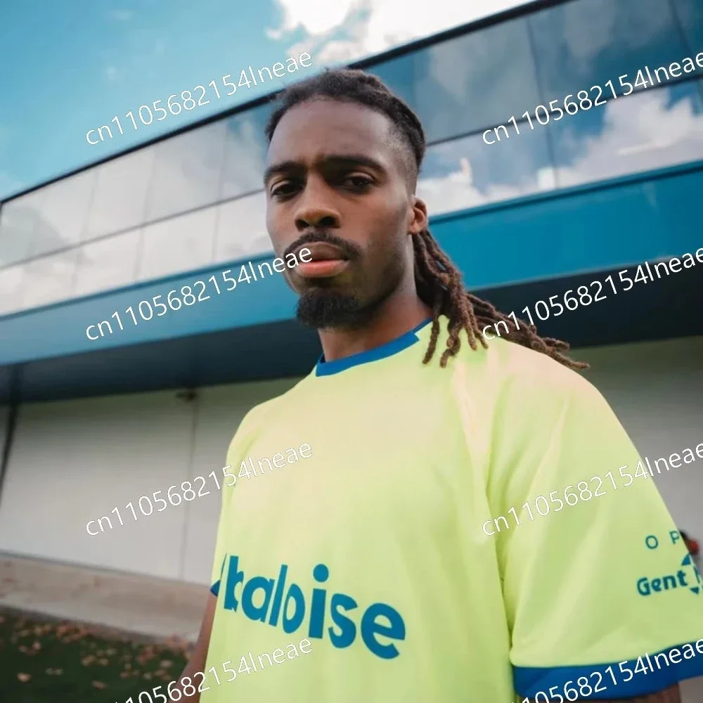 25-26 Home_Away نسخة مشجعي كرة القدم الفانيلة تي شيرت ثلاثية الأبعاد مطبوعة قصيرة الأكمام تي شيرت رياضي نفسها للبالغين والأطفال