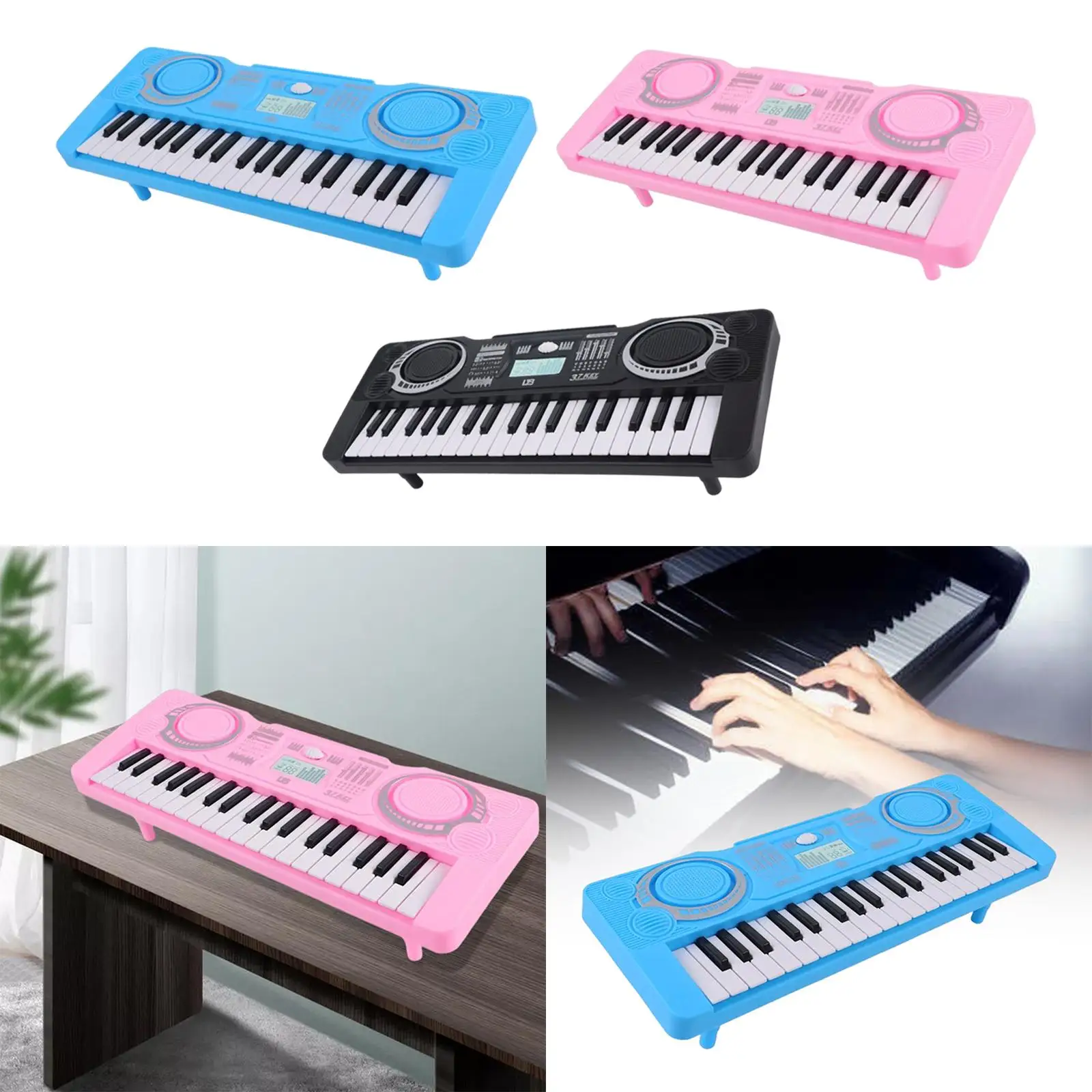 37 Key Portable Electric Keyboard Piano Educational Musical Toy for Holiday