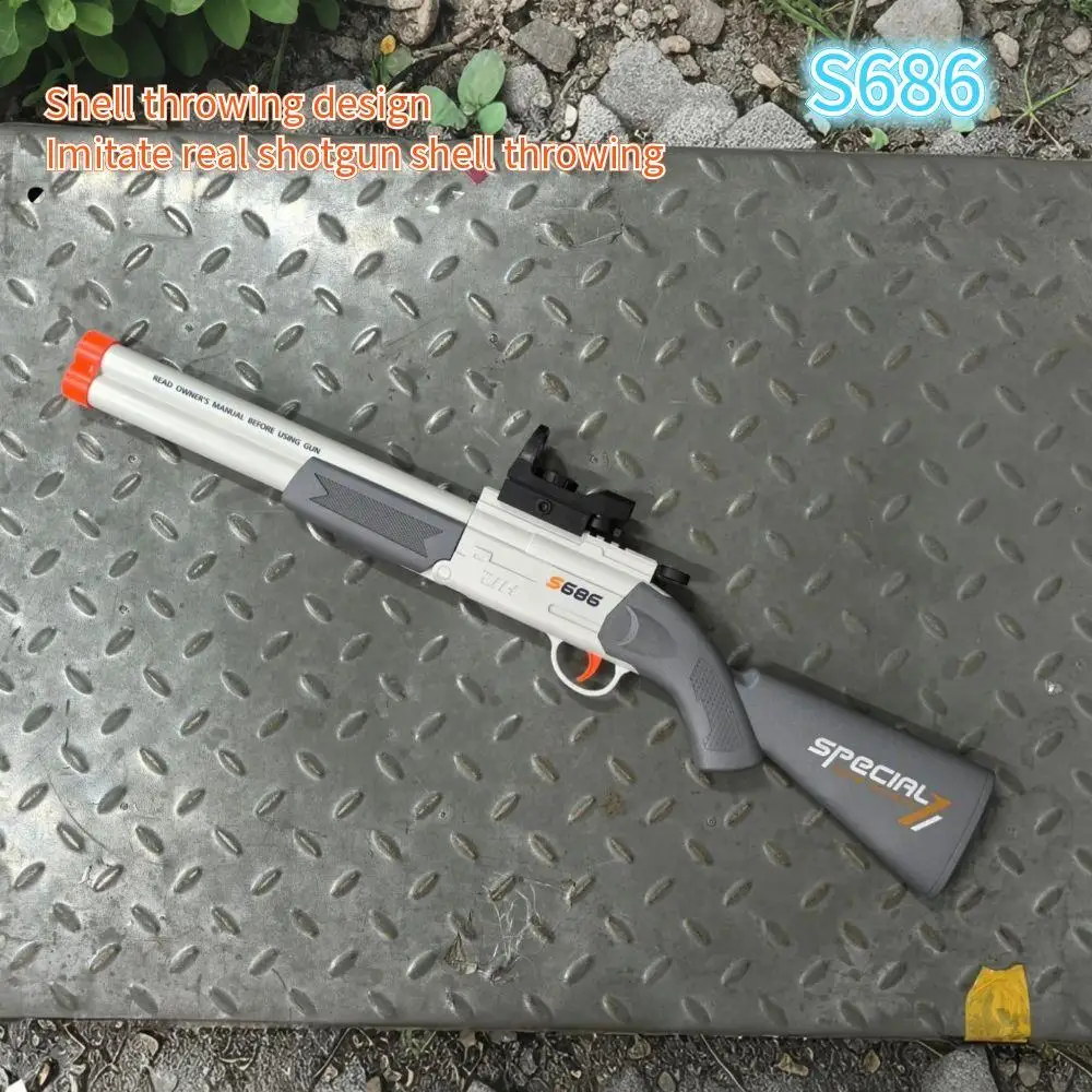 S686 Pistole in modo sicuro di Pirata Eva Soft Bullet Pistole giocattolo Espulsionando conchiglie Tiro Giochi di battaglia Giocattolo Sport Regali per bambini
