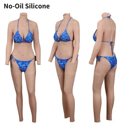 Silicone No-oil Bodysuit Realistic Breast Forms Bust Fake Boobs For Crossdresser Cosplay Transgender Drag Queen U-CHARMMORE