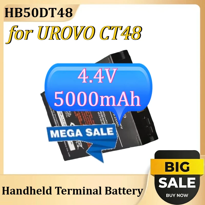 

New HB50DT48 for UROVO CT48 PDA Handheld Terminal Battery 4.4V 5000mAh