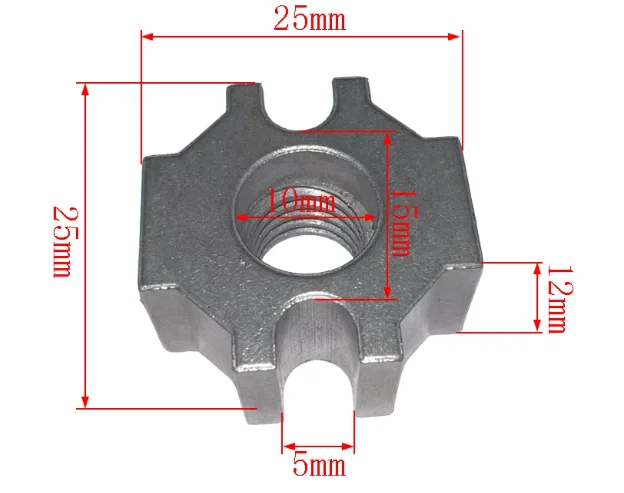 Premium Gear for Angle Grinder Conversion - Chainsaw Gear Wheel Support Bracket with Square Nut for Electric Saw Accessories
