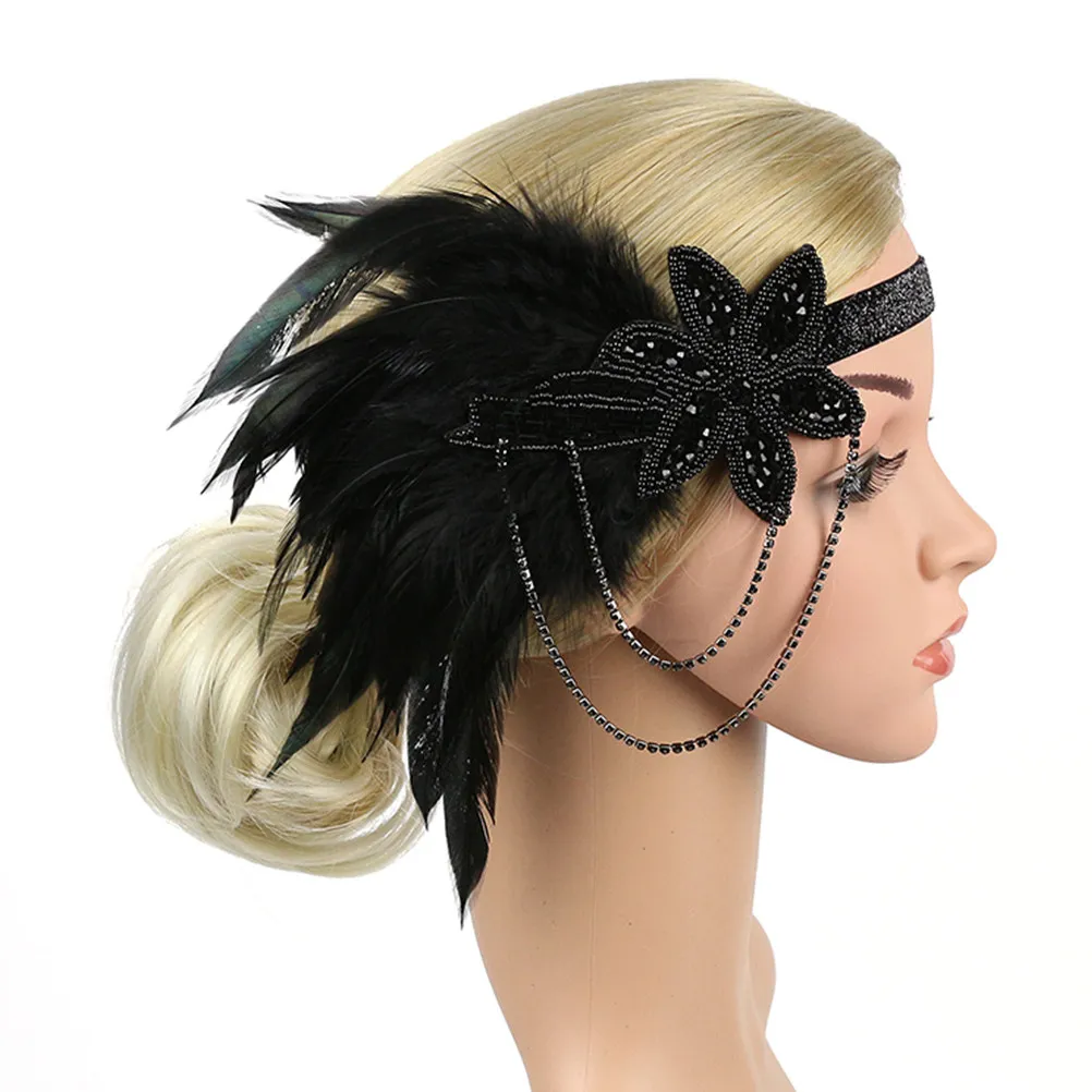 

Женская повязка на голову, мягкая и удобная, с элегантным дизайном и бахромой, идеально подходит для свадеб, вечеринок, фотосессий и повседневного использования.