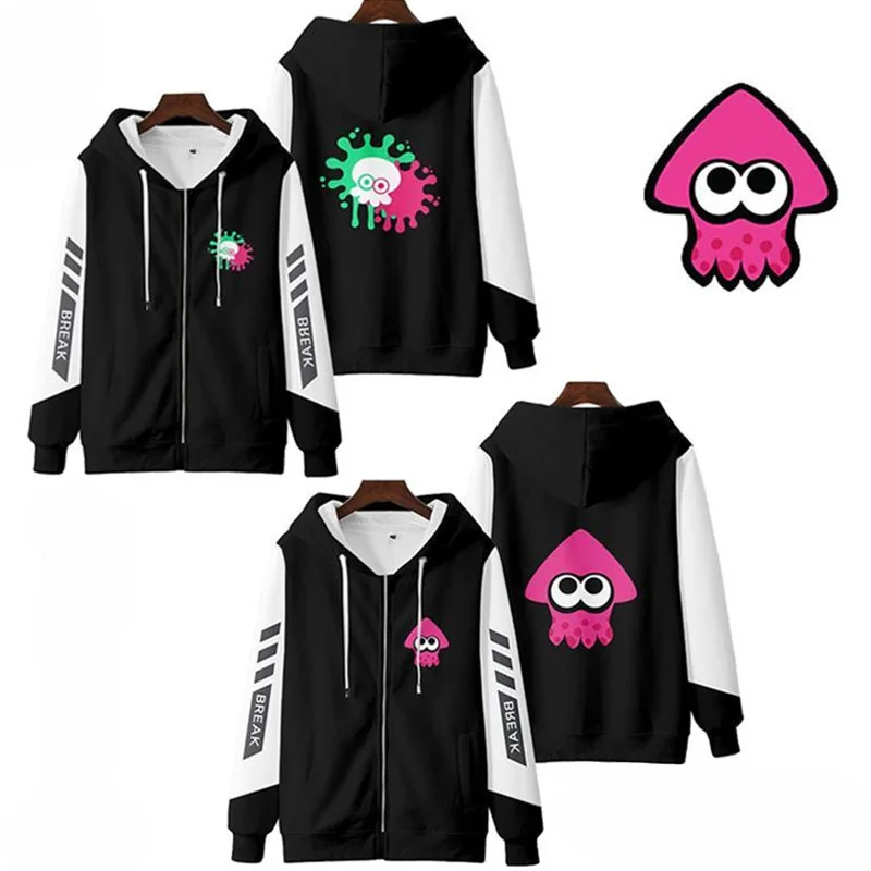 

Kids Game Splatoon 3 3D Print Zip Up Hoodie Women Men Graphic Sweatshirt Streetwear Hip Hop Cosplay Zipper Hooded Jacket Outwear