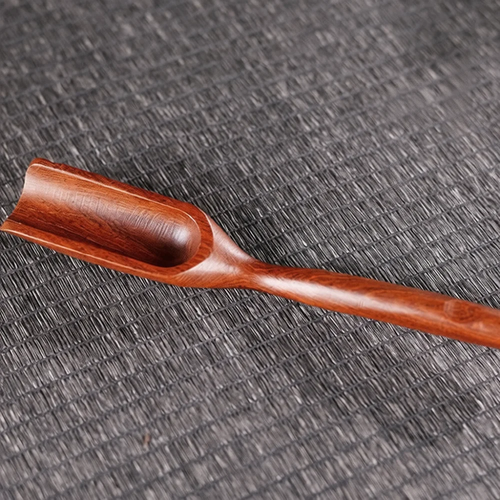 Traditional Wood Tea Scoop Curved Tongs Portable Teaware Accessory Minimalist Style Gift For Tea Ceremony Experts