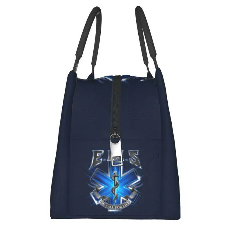 Emt نجمة الحياة المسعف طبيب إسعاف معزول حقيبة الغداء للتخييم السفر مانعة للتسرب الحرارية برودة بينتو صندوق النساء #4