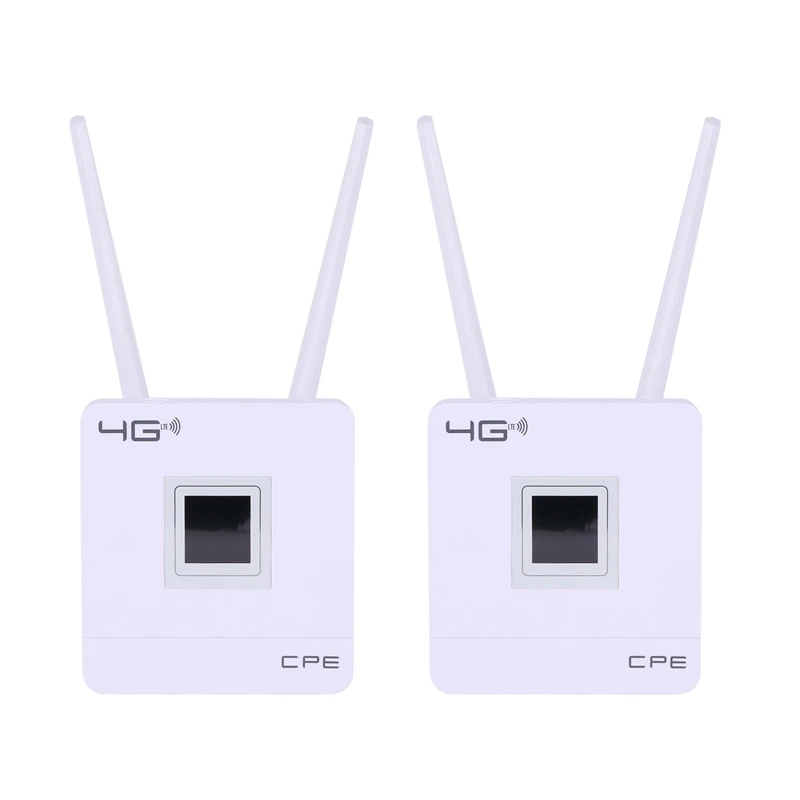 

2X 3G 4G LTE Wifi Router 150Mbps Portable Hotspot Unlocked Wireless CPE Router With Sim Card Slot WAN/LAN Port EU Plug