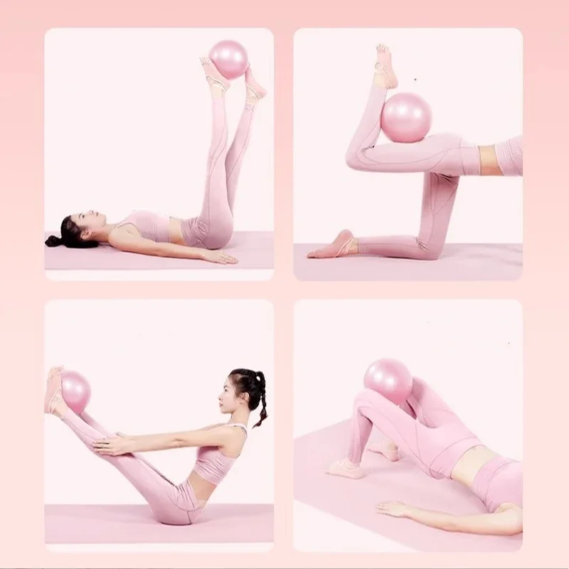 Women Gym Yoga Fitness Ball Thickening Type Anti-explosion Diameter 25 cm Pilates Workout Mini Ball Sculpting Legs And Hips