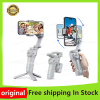 TOKQI M01 3-Axis Anti-Shake Handheld Gimbal Phone Stabilizer Foldable Holder Selfie Tripod with Fill Light for iPhone Smartphone