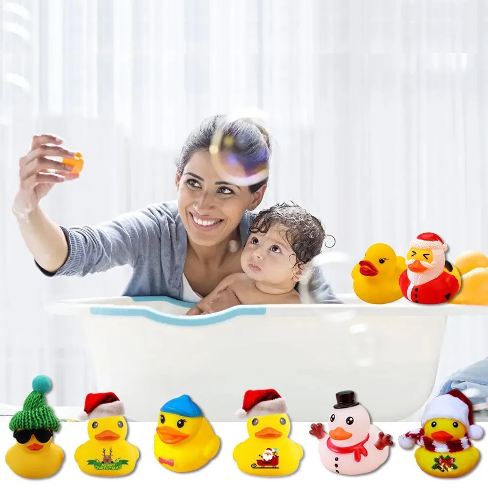 Christmas Vinyl Duck Blind Box Yellow Duck Christmas Arrival Calendar Box Countdown Blind Box Toy Set