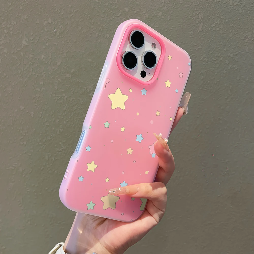 Chunky Pastel Star Dots Jelly Soft Phone Case For Xiaomi Redmi Note 14 Pro 13 12 11 Pro 5G 15C 14C 13 12 10 Pro Daisies Cover view 6
