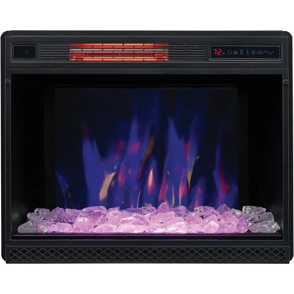 28 3D-Infrarot-Quarz-Elektrokamin-Einsatz mit Sicherheitssensor