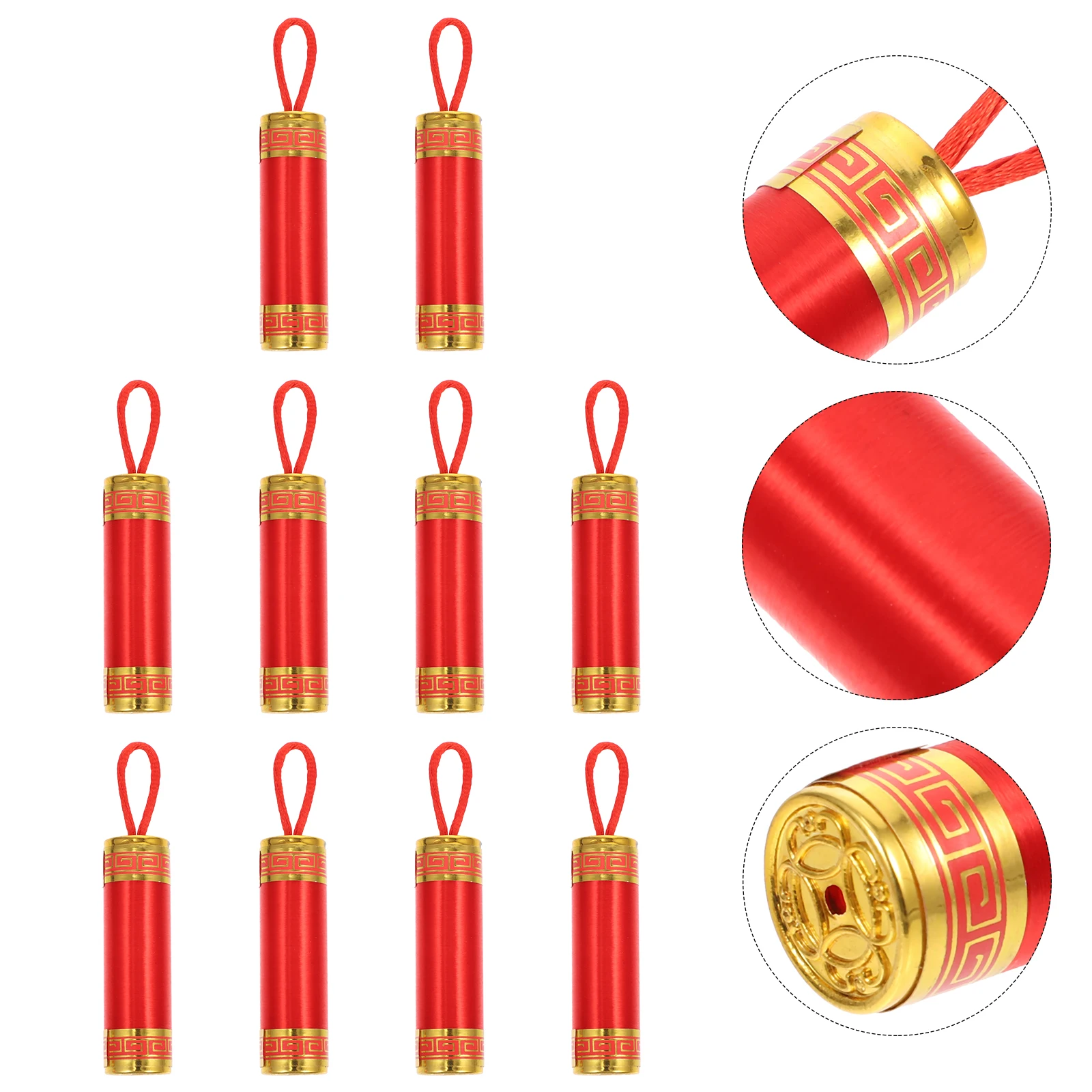 

10 Pcs Small Ornamental Indoor and Outdoor Decorations Spring Festival Pendant Plastic Festive New Year Pendants