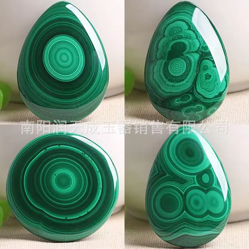 Natural Malachite Round Bead Bracelet Multi-layer's Eye Lucky Stone Beaded Jewelry
