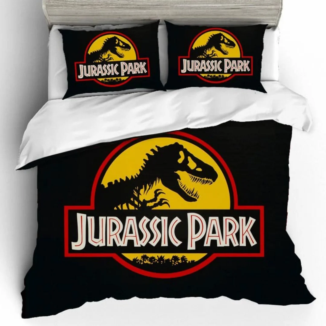 

J-Jurassic P-Park Bedding Set 3D Printed Duvet Cover Set With 1-2 Pillowcases Twin King Size For Kids Adult Bedroom Decor