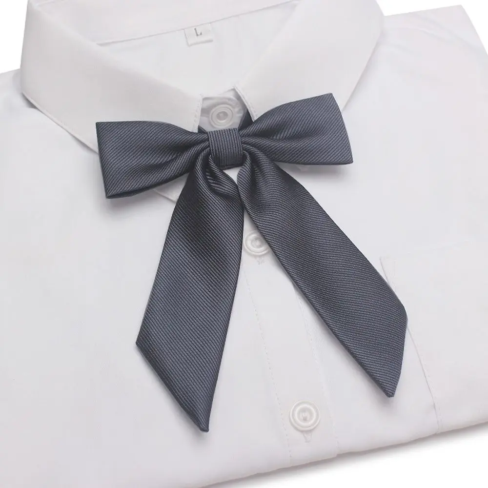 Temperament Multi-color Business Wedding JK Twill Weave Necktie Korean Style Cravat Women Bow Tie Students Bow Tie