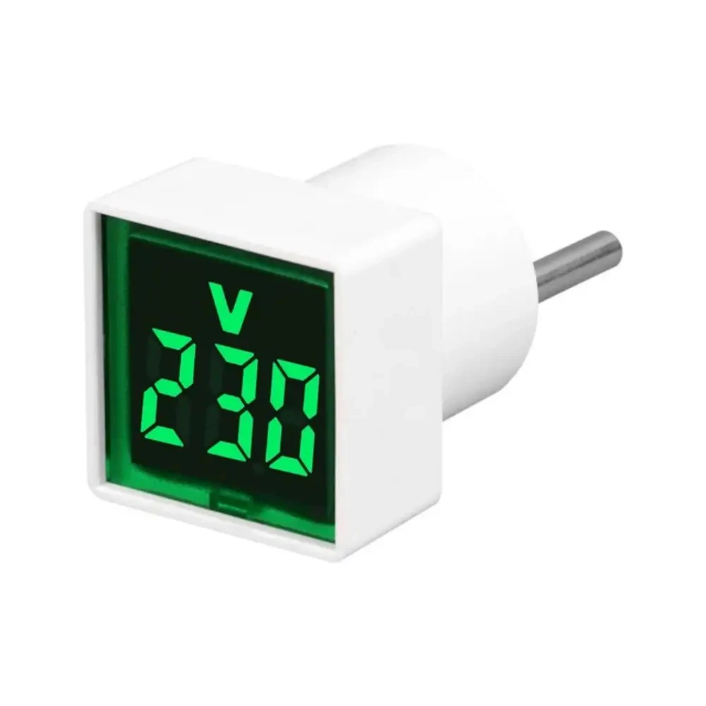 Digitale AC-voltmeter-indicator, digitale voltmeter, geen bedrading vereist, eurostekker, spanningsmeetbereik 50 ~ 500 V