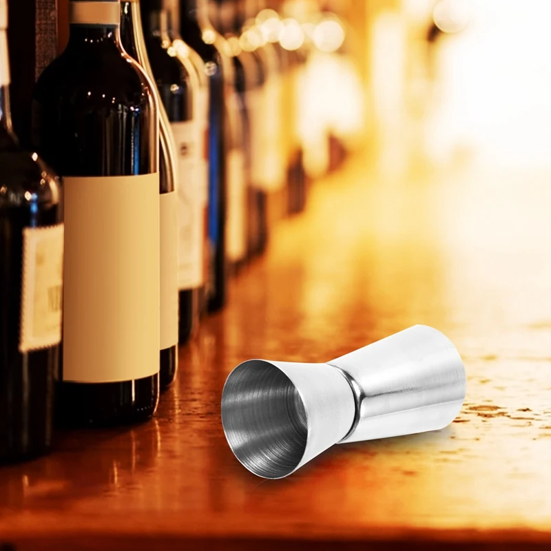 Stainless Steel 25/ 50 Ml Jigger Bar Craft Dual Spirit Measure Cup Peg Measuring Cup For Bar Party Wine Cocktail Drink Shaker