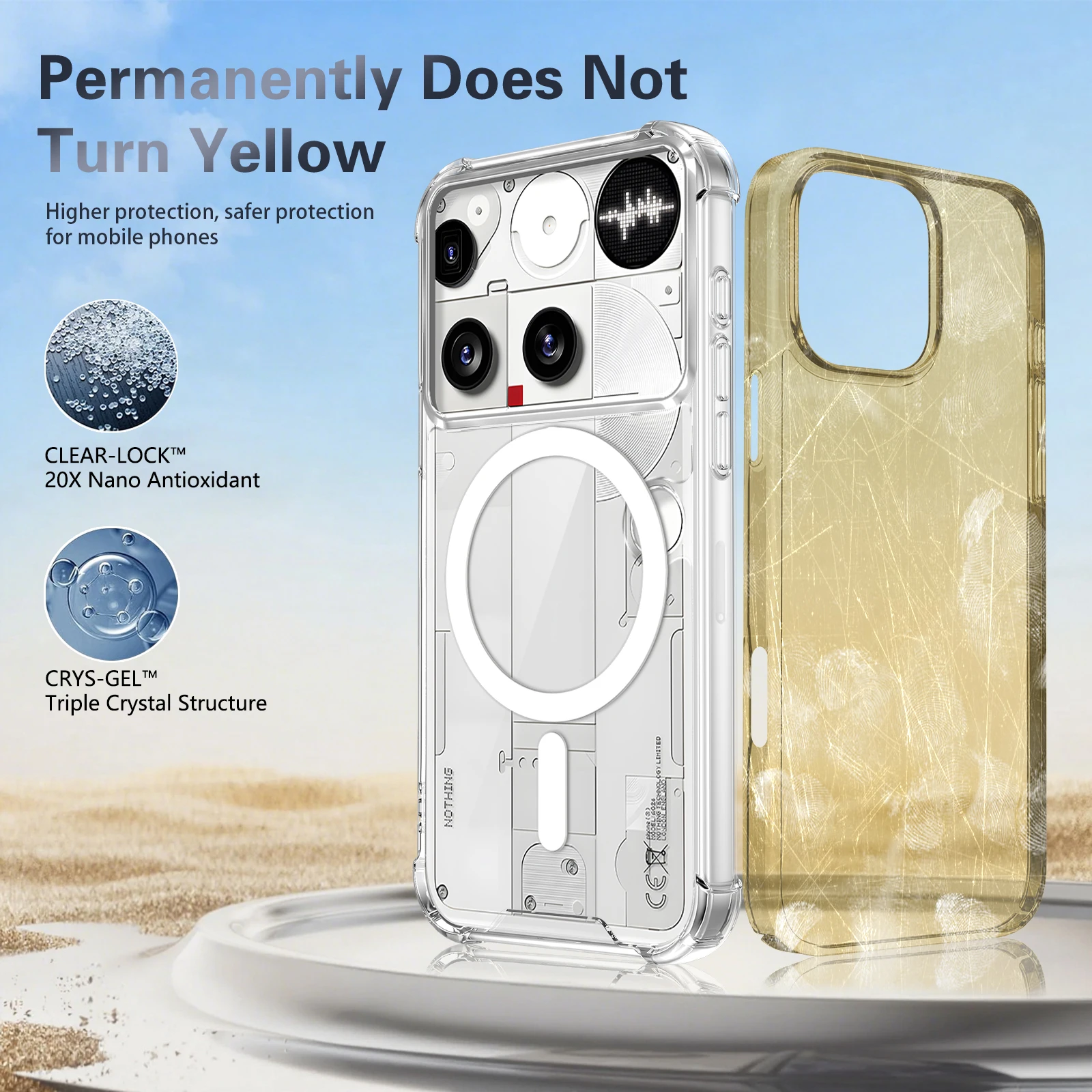 Phone Cases Nothing 3A - Etui na telefon PC+TPU z magnetycznym