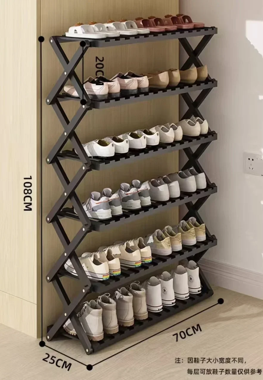 

No installation of shoe racks, folding cabinets in the dormit, multi-layer simple storage artifacts at the door of the home