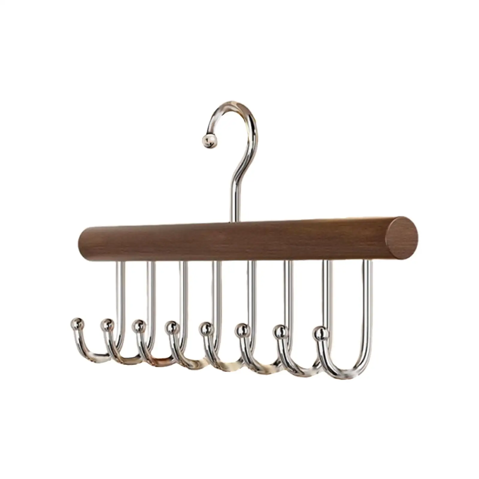 

Belt Hanger Scarf Holder 360 Degree Rotatable Closet Organizer with 8 Hooks for Closet for Ties Bag Bra Towel