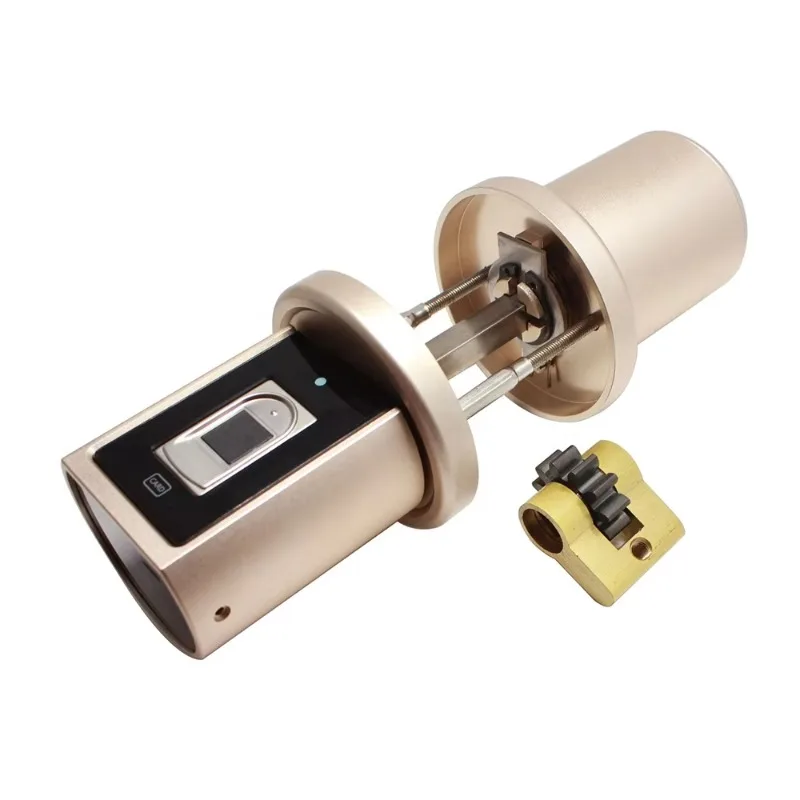 Keyless Electronic Euro Cylinder Lock 70 mm Adjustable Smar Fingerprint Electric Lock Cylinder view 4