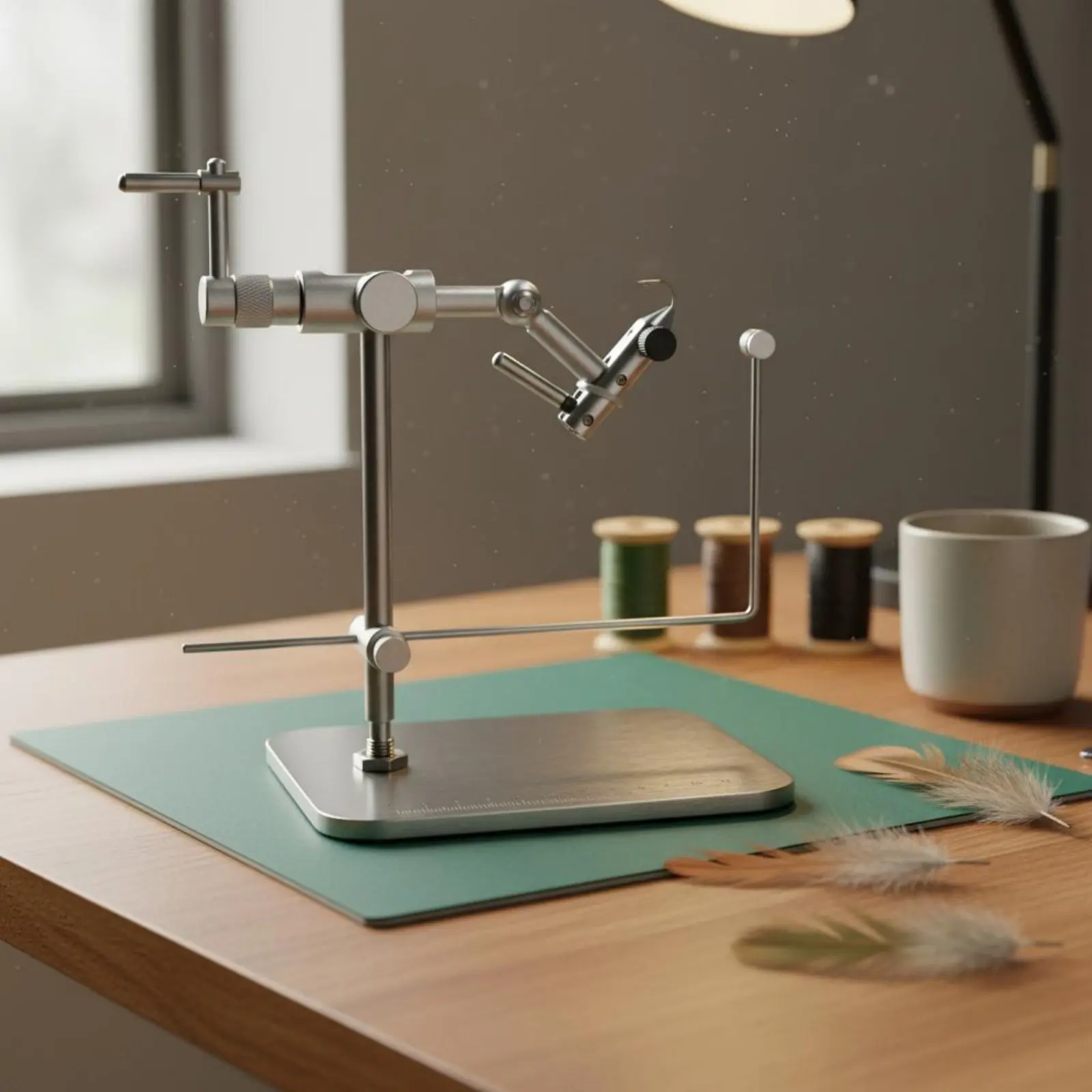 

Rotating Fly Tying Vise 360 Degree Rotation Rotary Fly Tying Vise Easy to Adjust Bench Mount
