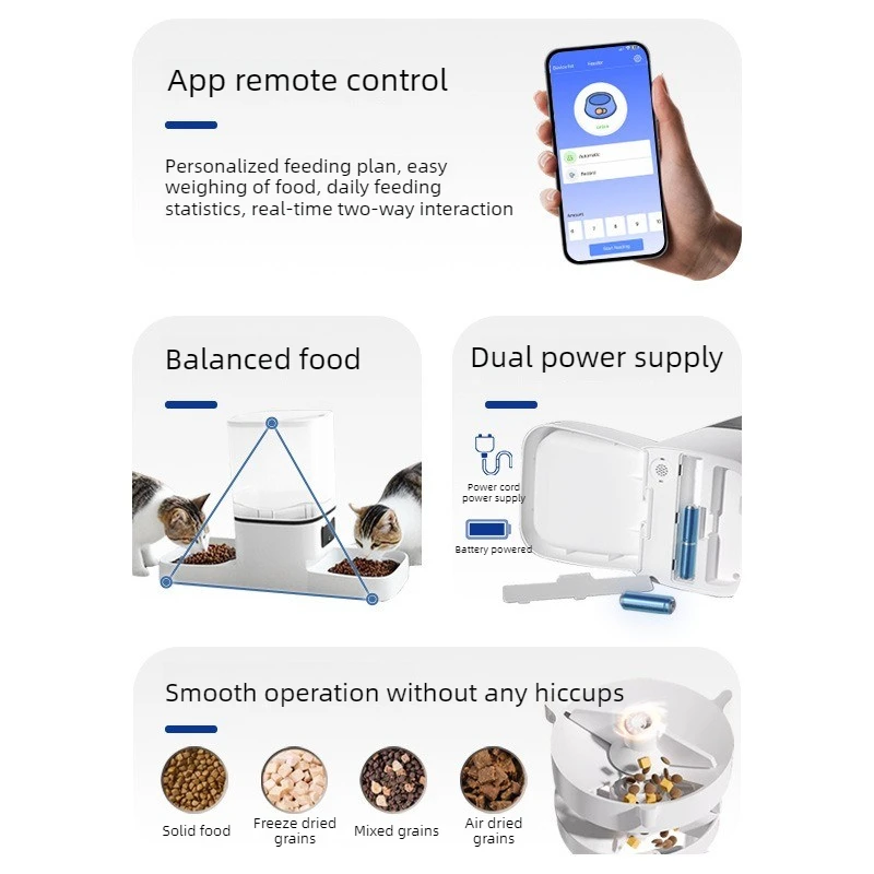 Dispensador automático doble para perros y gatos con app - 6L - imagen 3