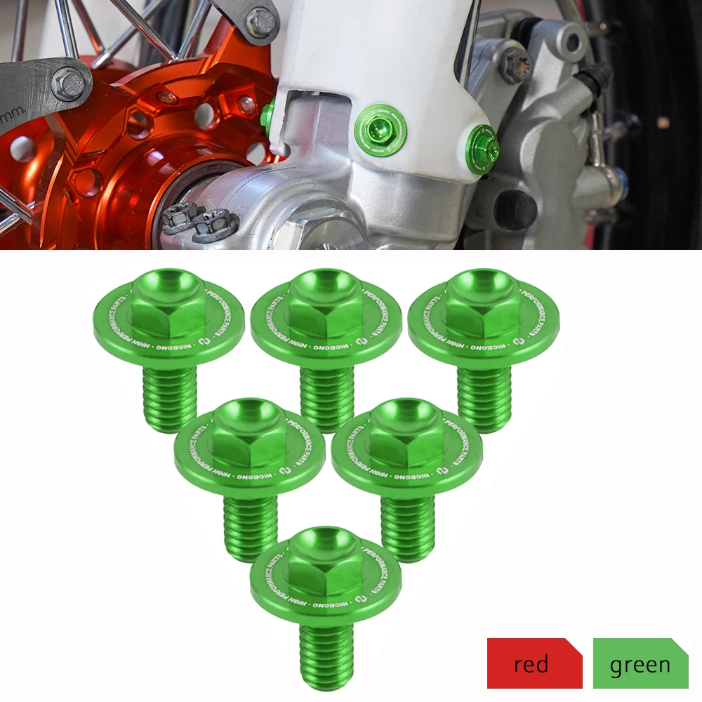 NICECNC دراجة نارية الجبهة شوكة الحرس الترباس المسمار لكاواساكي KX 80 85 125 250 250F 450F 450 KLX 300R 450R 150BF 250 KXF D- المقتفي