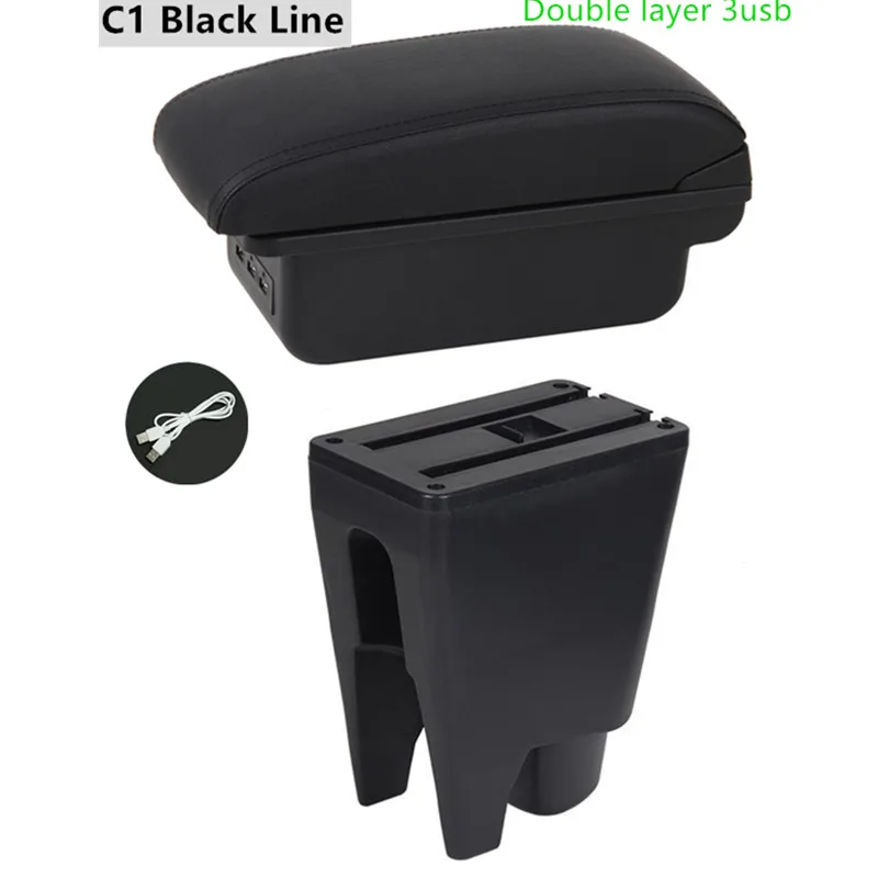 Auto Armsteun Doos voor Toyota Aygo BJ voor Peugeot 107 voor Citroen C1 voor BYD F0 Speciale Retrofit Onderdelen Center Opbergdoos