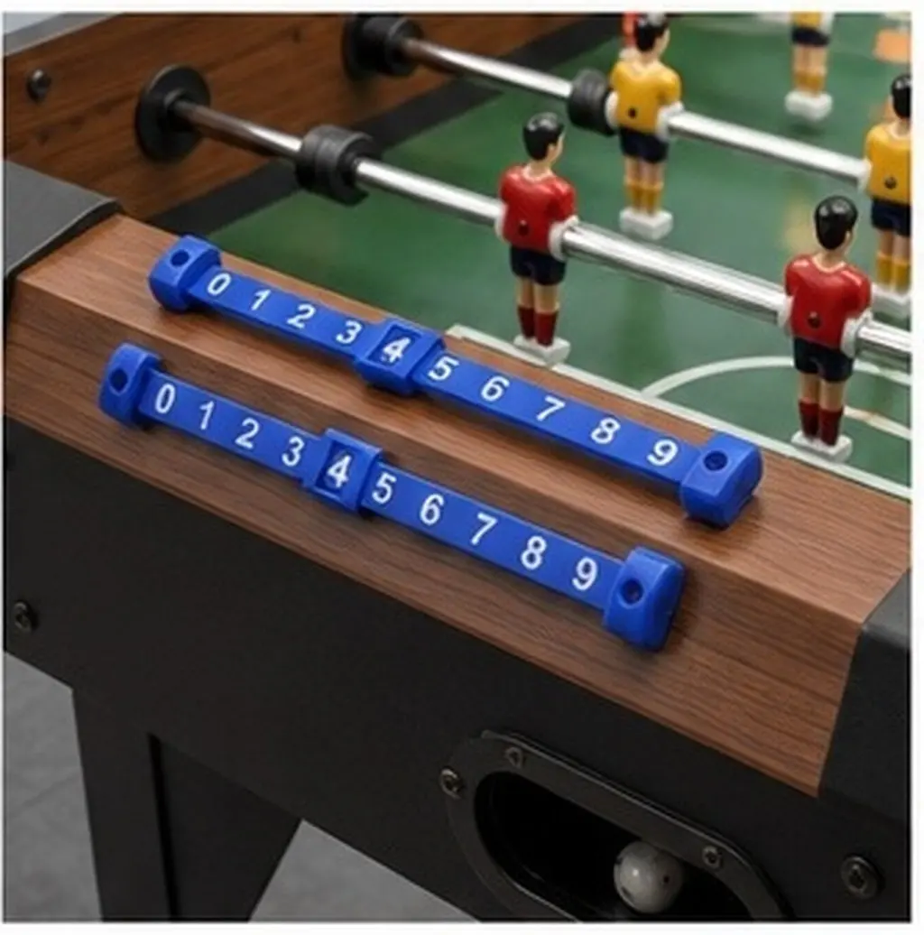 2Pcs Foosball Score Counter Multifunctional Tabletop Scoring Device 0-9 Numbers Plastic Scorekeeper for Table Football Game