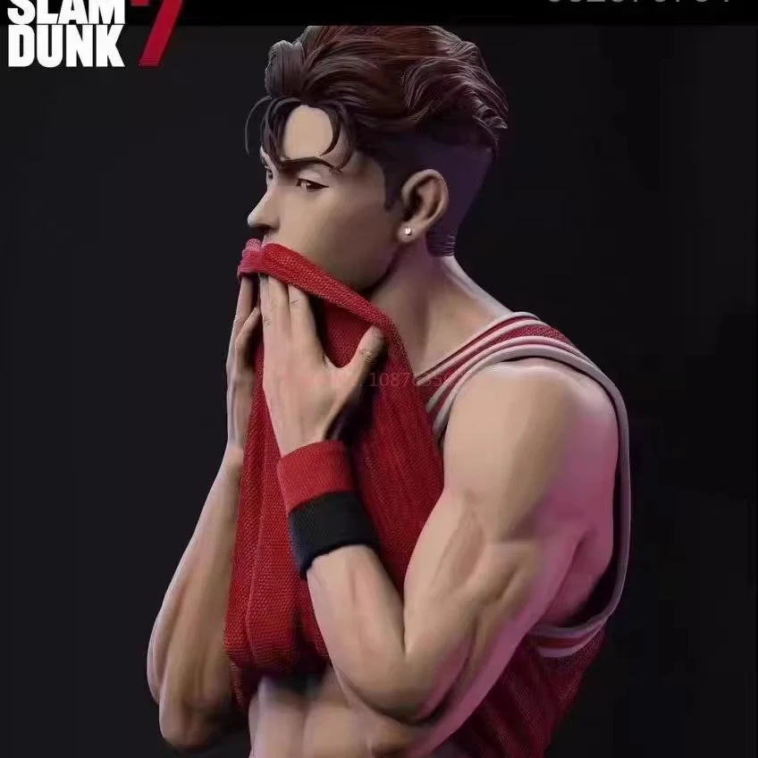 Figuras de Anime The First Slam Dunk de 34cm, figura de acción Miyagi Ryota, pantalones de tela, modelo de Pvc, estatua Gk, juguetes coleccionables, regalos decorativos
