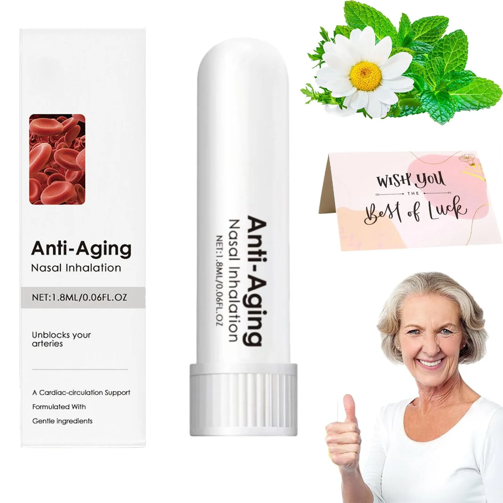 

1pc Portable Nasal Suction Stick Clean Your Nose And Enjoy Fresh Natural Ingredientsrefreshing Nasal Inhaler Enhance Your Memory