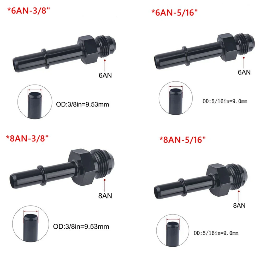 Quick Connect 6AN/8AN AN6/AN8 AN-6/AN-8 Male To 3/8\