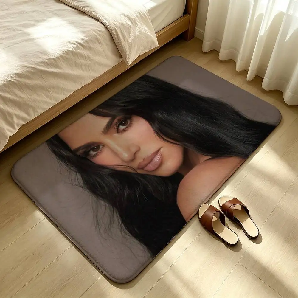 K-Kim K-Kardashian Funny Meme Shower Room Absorbent Small Floor Mat Soft Comfortable Decorative Foot Mat