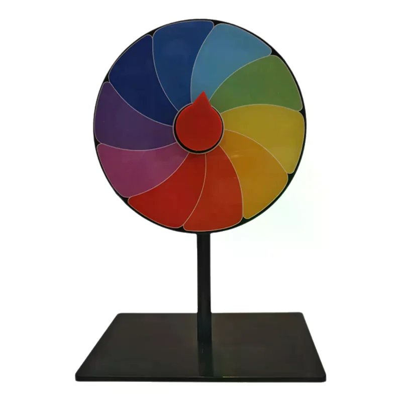 1 Set Color Roulette Wheel Tabletop Prize Wheel Dry Erase Spin Wheel Spinner Game Heavy Duty Editable Spin Wheel