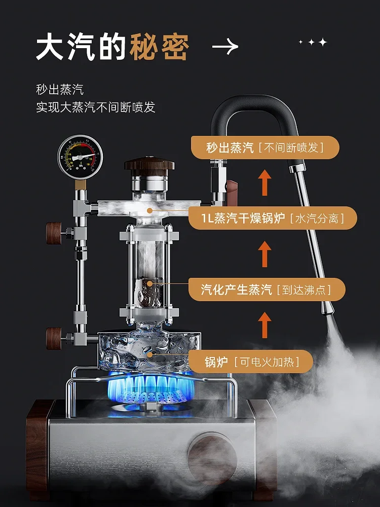 Steam milk foam machine outdoor portable coffee machine