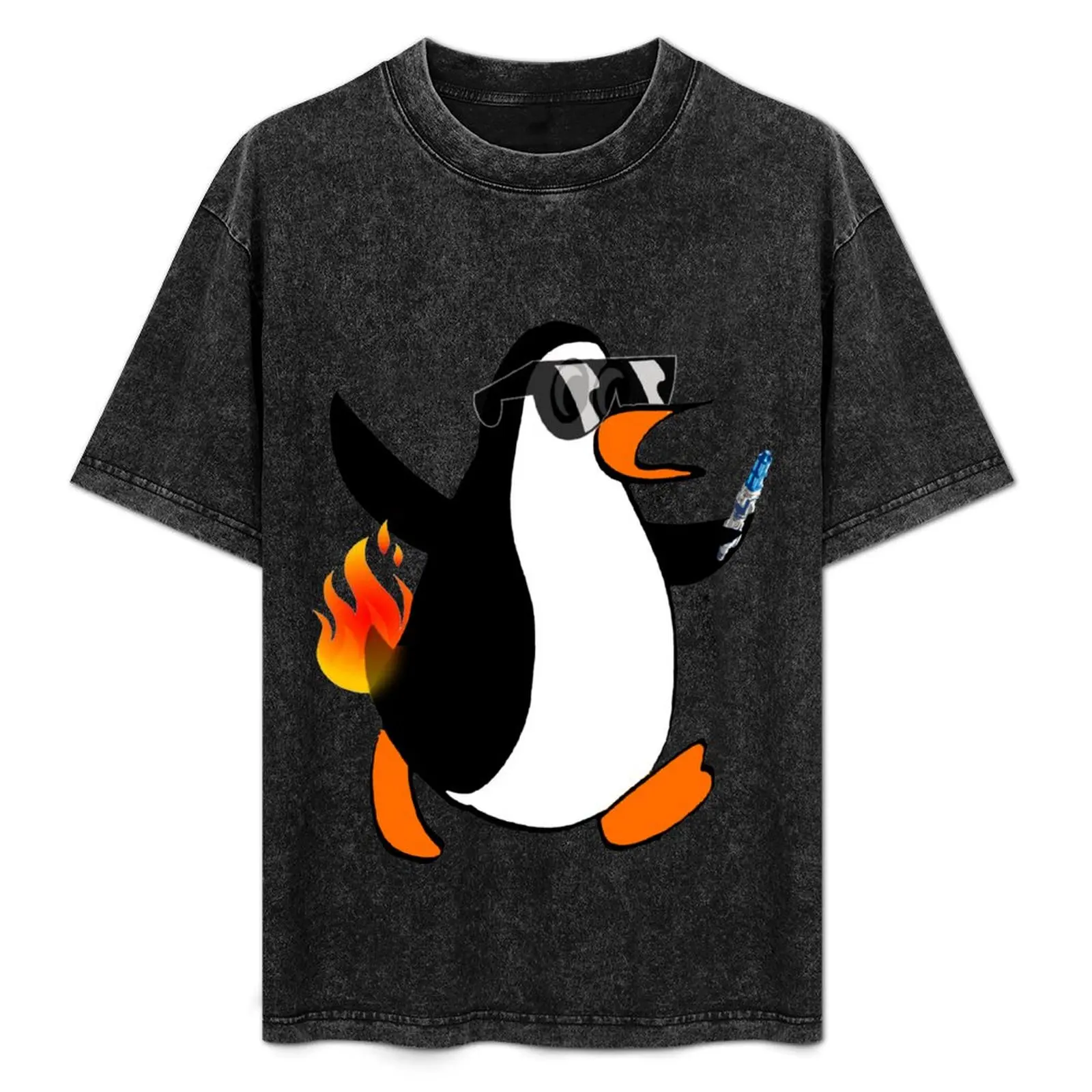 

Like a Penguin With His Butt on Fire T-Shirt anime tshirt Aesthetic clothing t shirts men