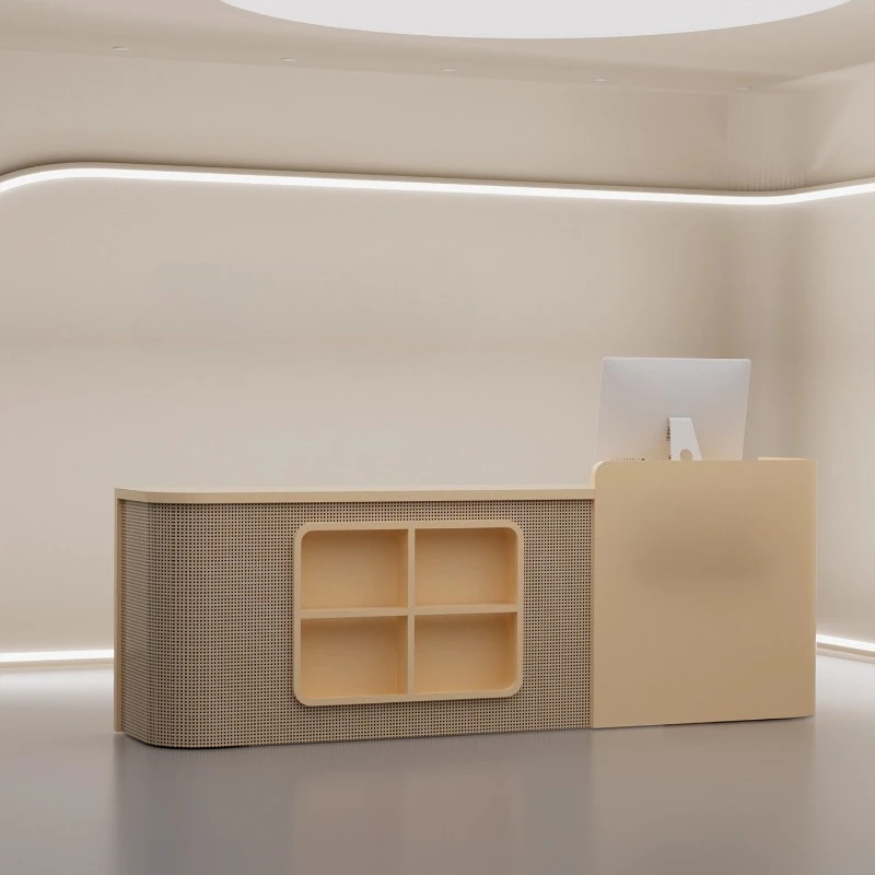 

Business Reception Desk Market Acrylic Podium Standing Hairdresser Reception Desk Projector Mostrador De Tienda Furniture