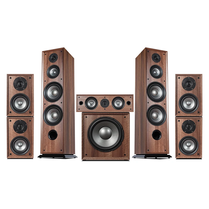

7.1 Tower Home Theater System Surround Sound Floor-standing Wooden Home Theatre System