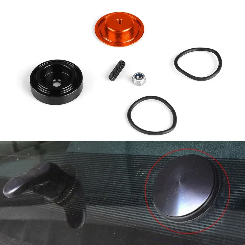 Aluminum Car Rear Wiper Delete Kit Block Off Plug Cap For Honda Civic For BMW 3 Series Compact E46/5 Hatchback For Mazda Speed 3