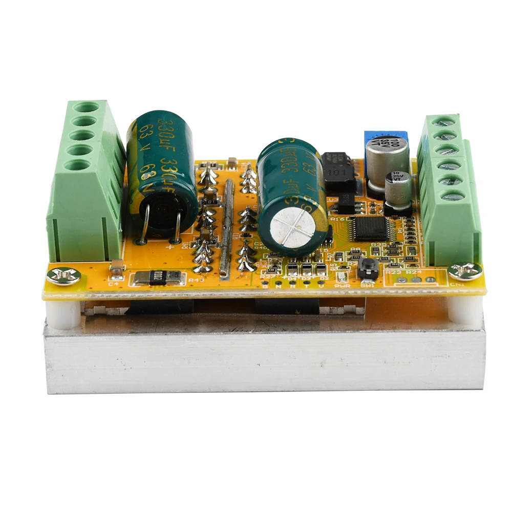 380W BLDC Three Phase DC High Speed Brushless Motor Controller PWM Without hall Sensor Hall Motor PLC Analog Control Drive Board