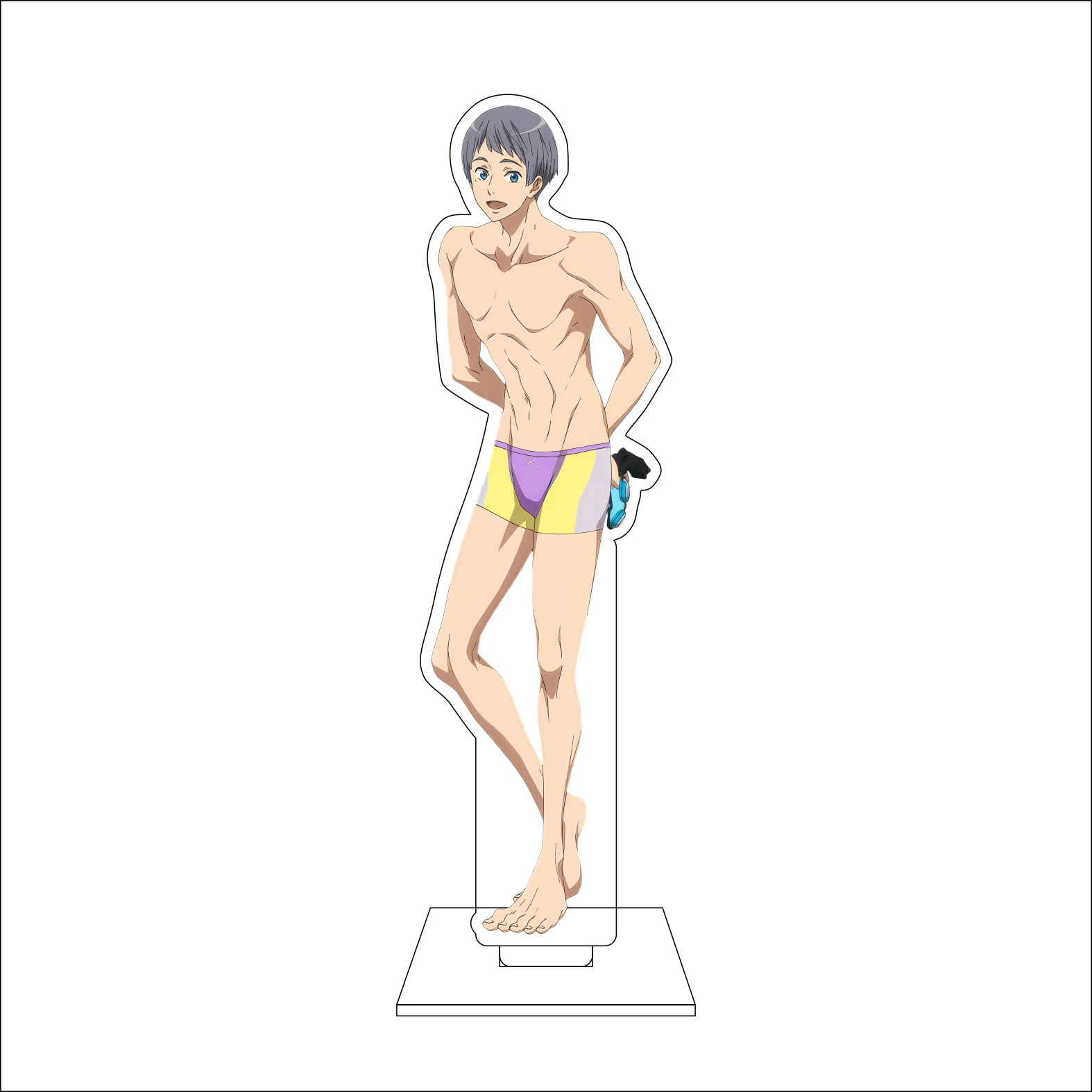 16CM Anime Free! Cosplay Acrylic Stand Shining Finger Ryugazaki Rei Hazuki Nagisa Tachibana Makoto Nanase Haruka Rintarou Gifts view 6